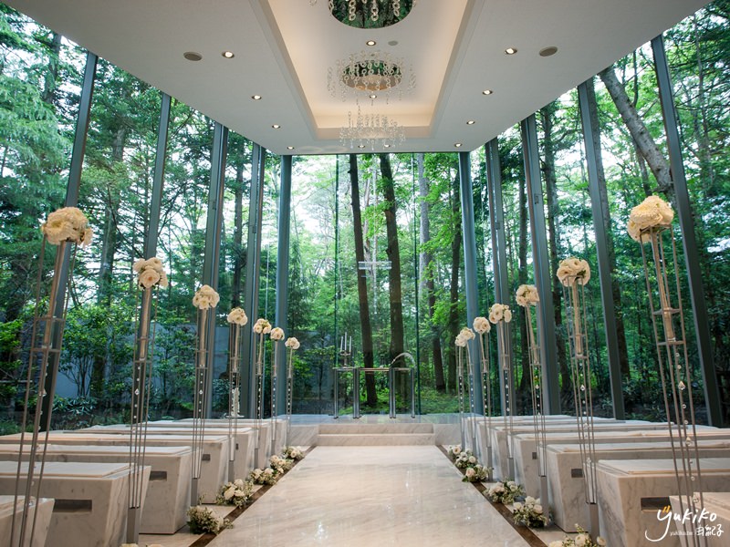 【海外婚禮教堂｜日本】輕井澤，森之美教堂，被森林環抱的超美麗教堂