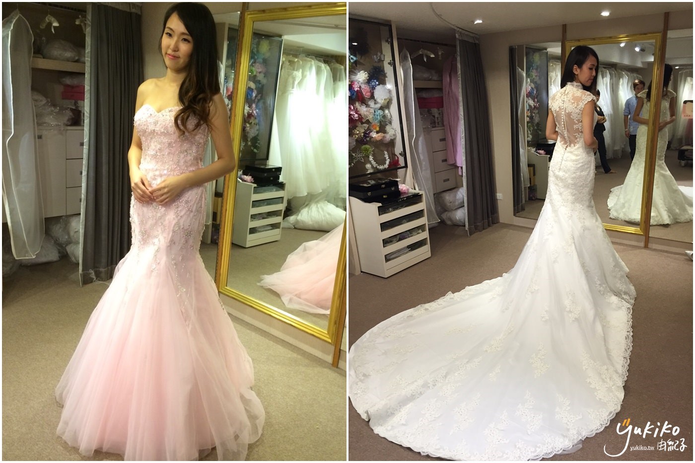 【禮服 ♥ 婚紗試穿】台北市 Eudora 恩朵拉精緻手工婚紗 超美麗的手工白紗及禮服~♥